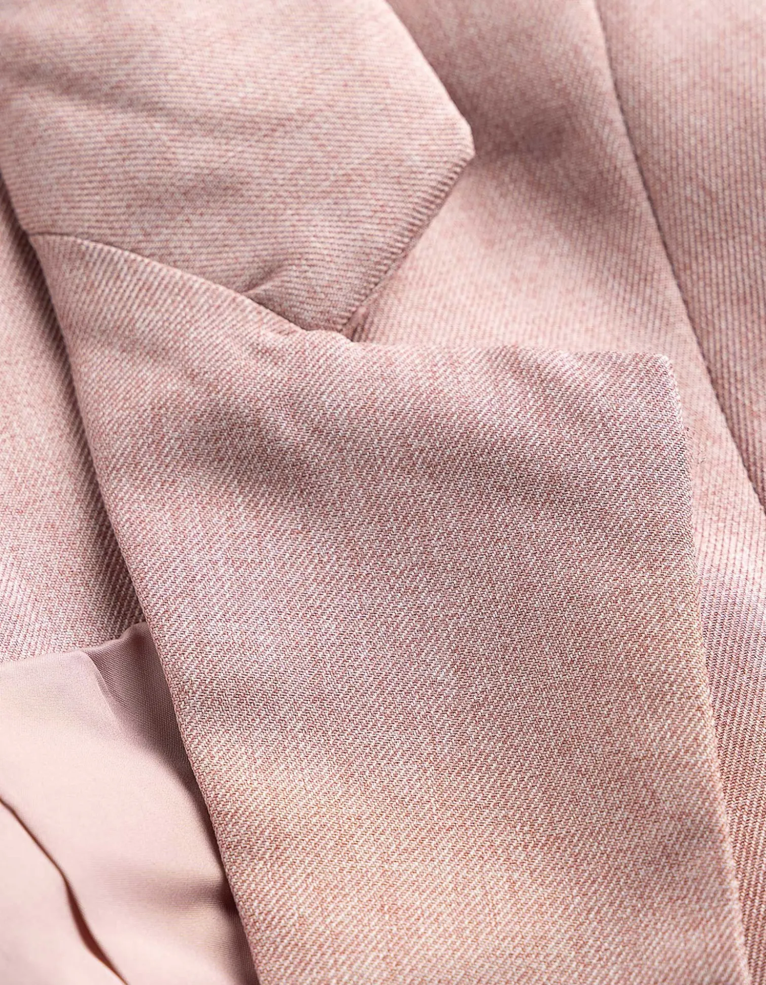 Lange Weste - Bindegürtel - pink