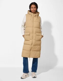 Lange Weste - Regular Fit - beige