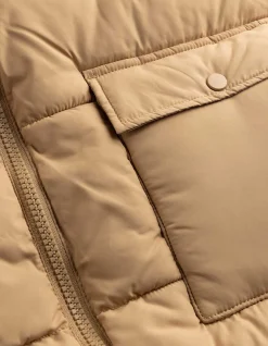 Lange Weste - Regular Fit - beige