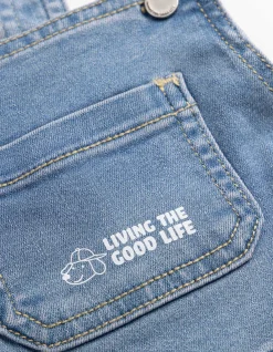 Latzhose - light blue denim - hellblau