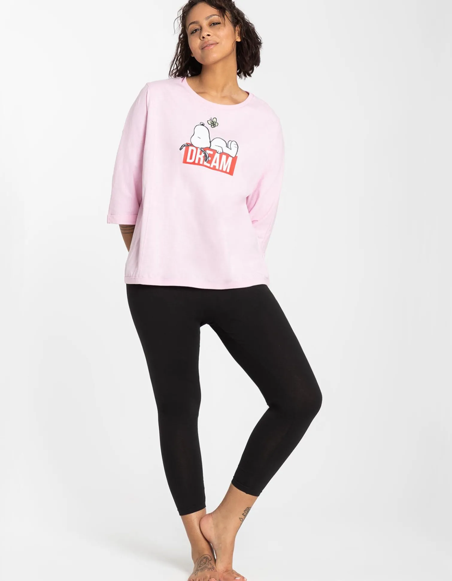 Leggings - Elastischer Bund - schwarz