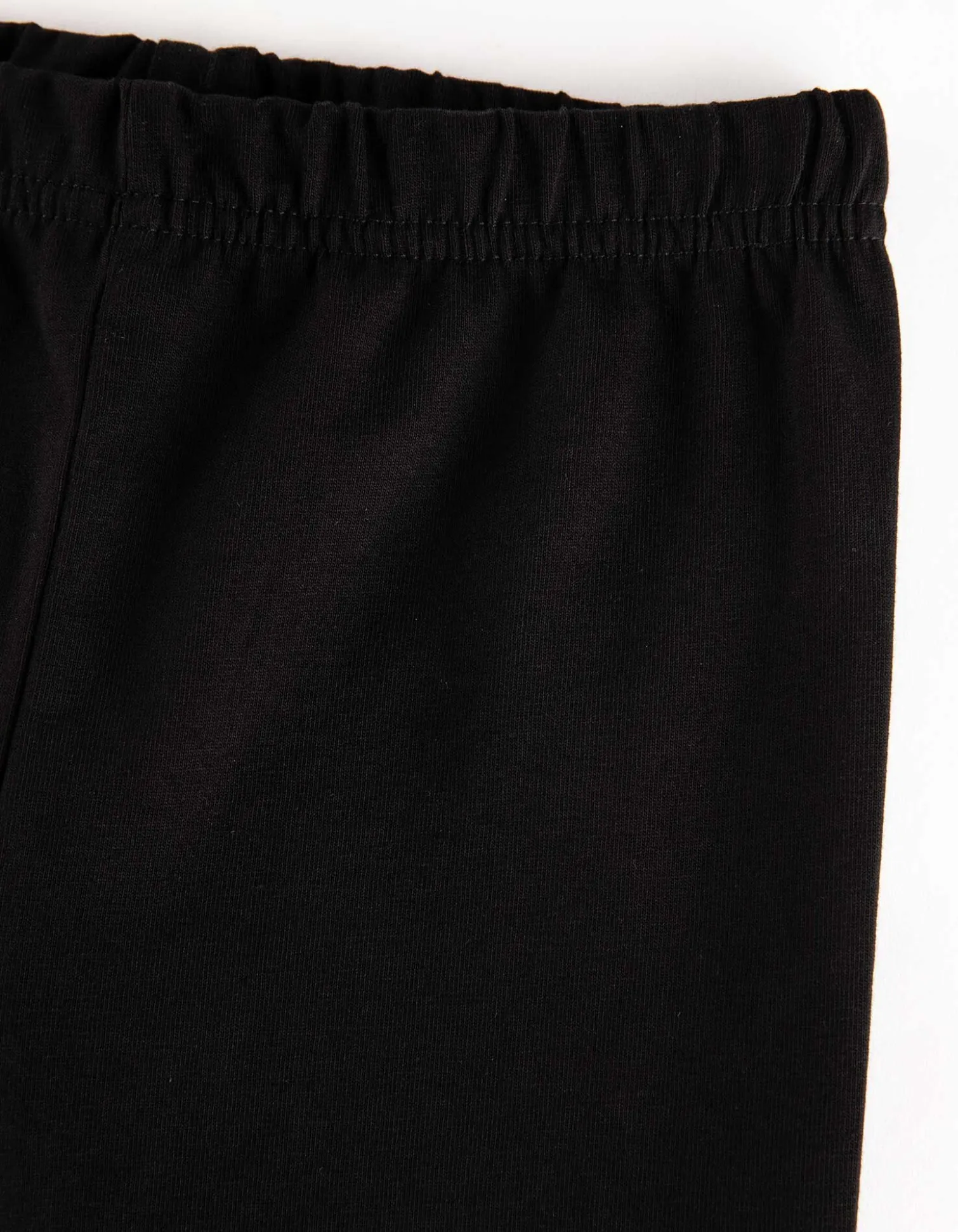 Leggings - Elastischer Bund - schwarz