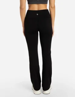 Leggings - Flared Fit - schwarz