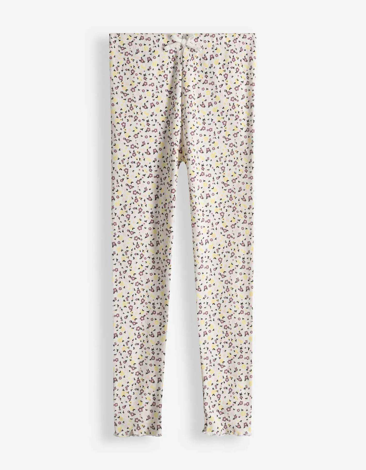 Leggings - Gerippt - weiß