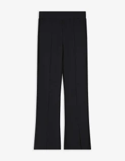 Leggings - Seitenschlitz - schwarz
