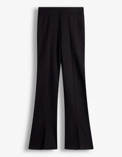 Leggings - Seitenschlitz - schwarz