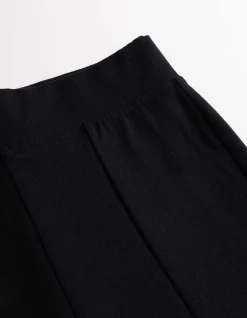 Leggings - Seitenschlitz - schwarz