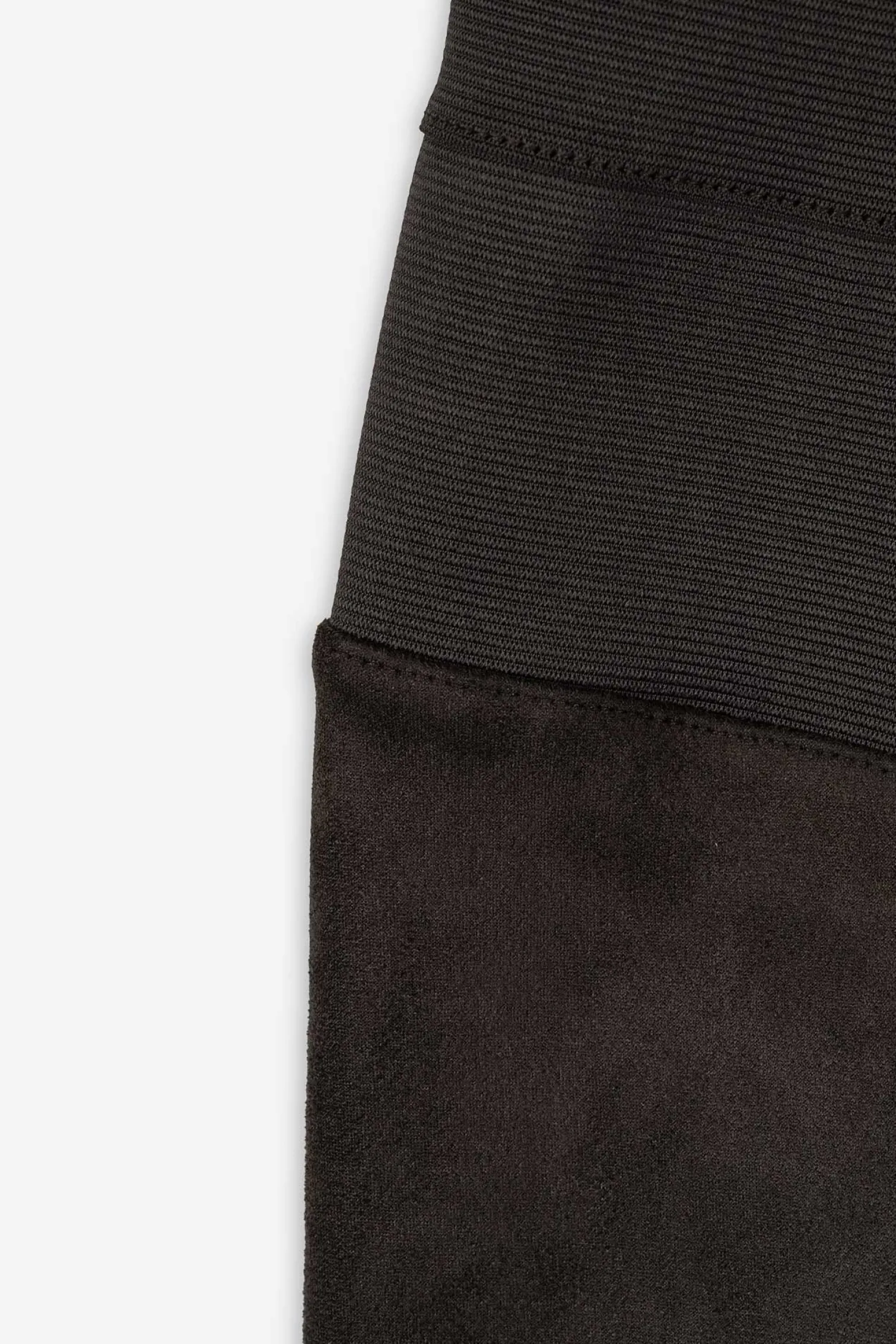 Leggings - Wildlederimitat - grau