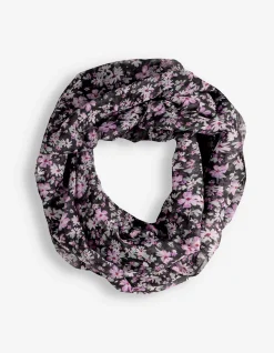 Loop-Schal - Allover-Print - schwarz