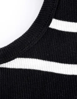 Midikleid - Seitenschlitz - schwarz