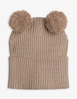 Mütze - Rippstrick - beige