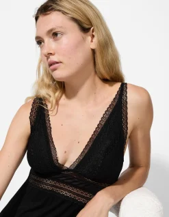 Negligee - Viskose - schwarz