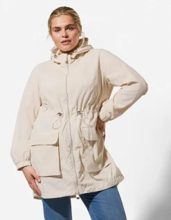 Outdoorjacke - einfarbig - Beige