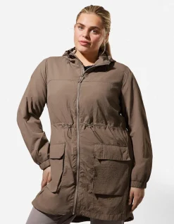 Outdoorjacke - einfarbig - braun