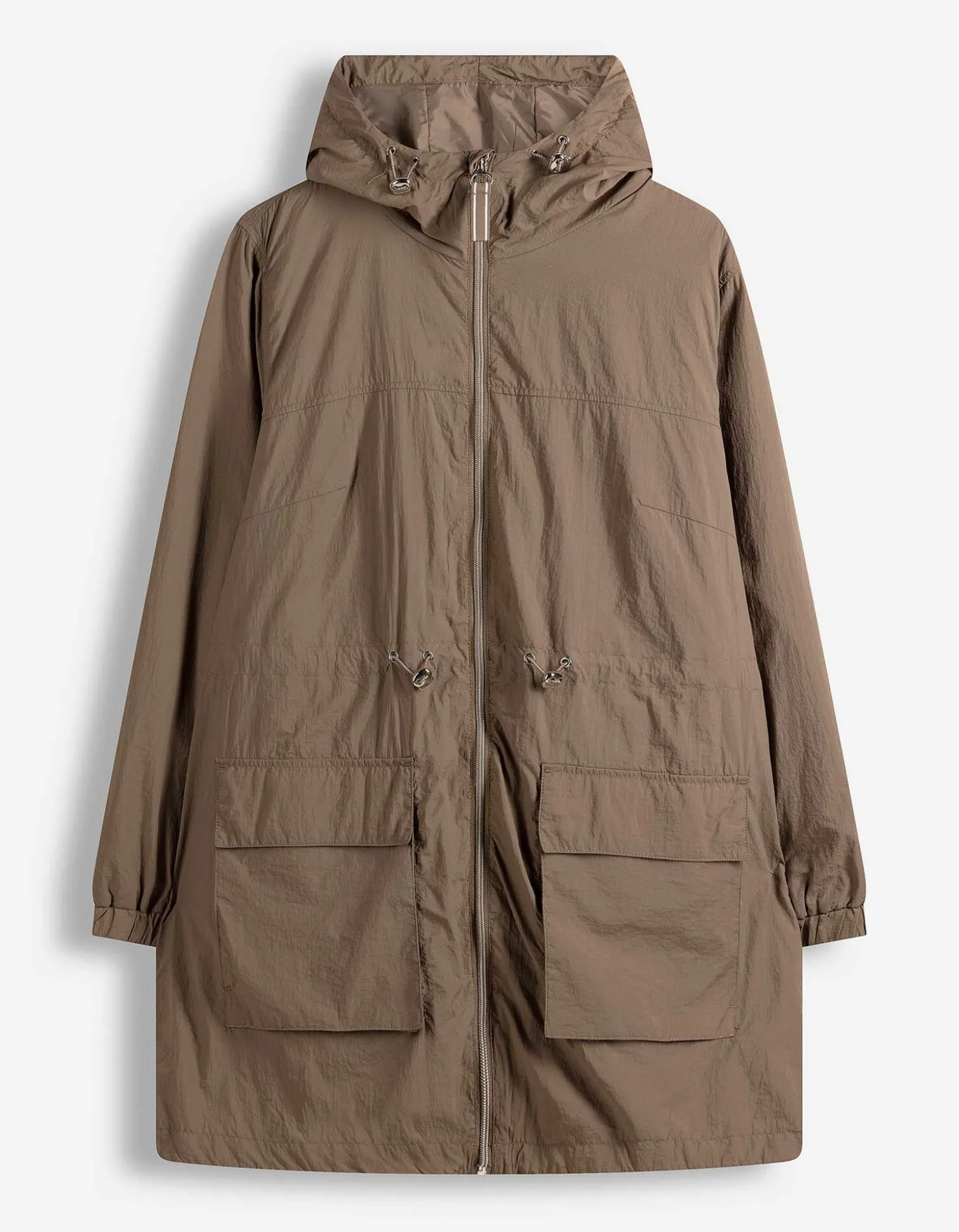 Outdoorjacke - einfarbig - braun