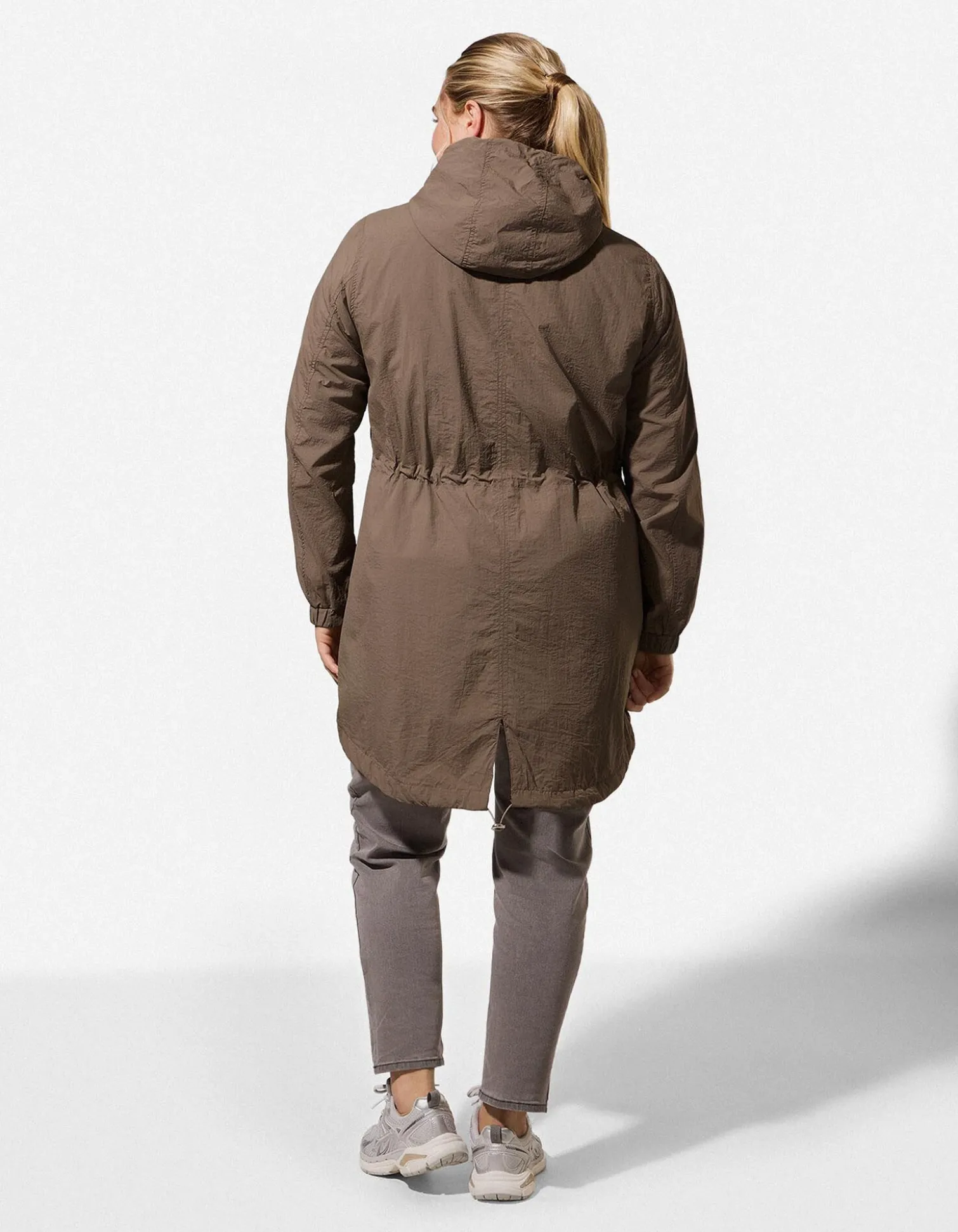 Outdoorjacke - einfarbig - braun