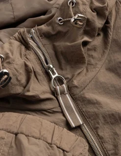 Outdoorjacke - einfarbig - braun