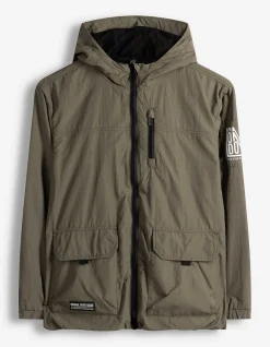 Outdoorjacke - Pattentaschen - dunkelgrün