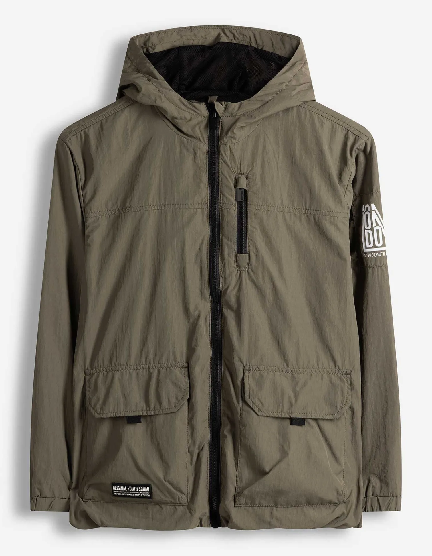 Outdoorjacke - Pattentaschen - dunkelgrün