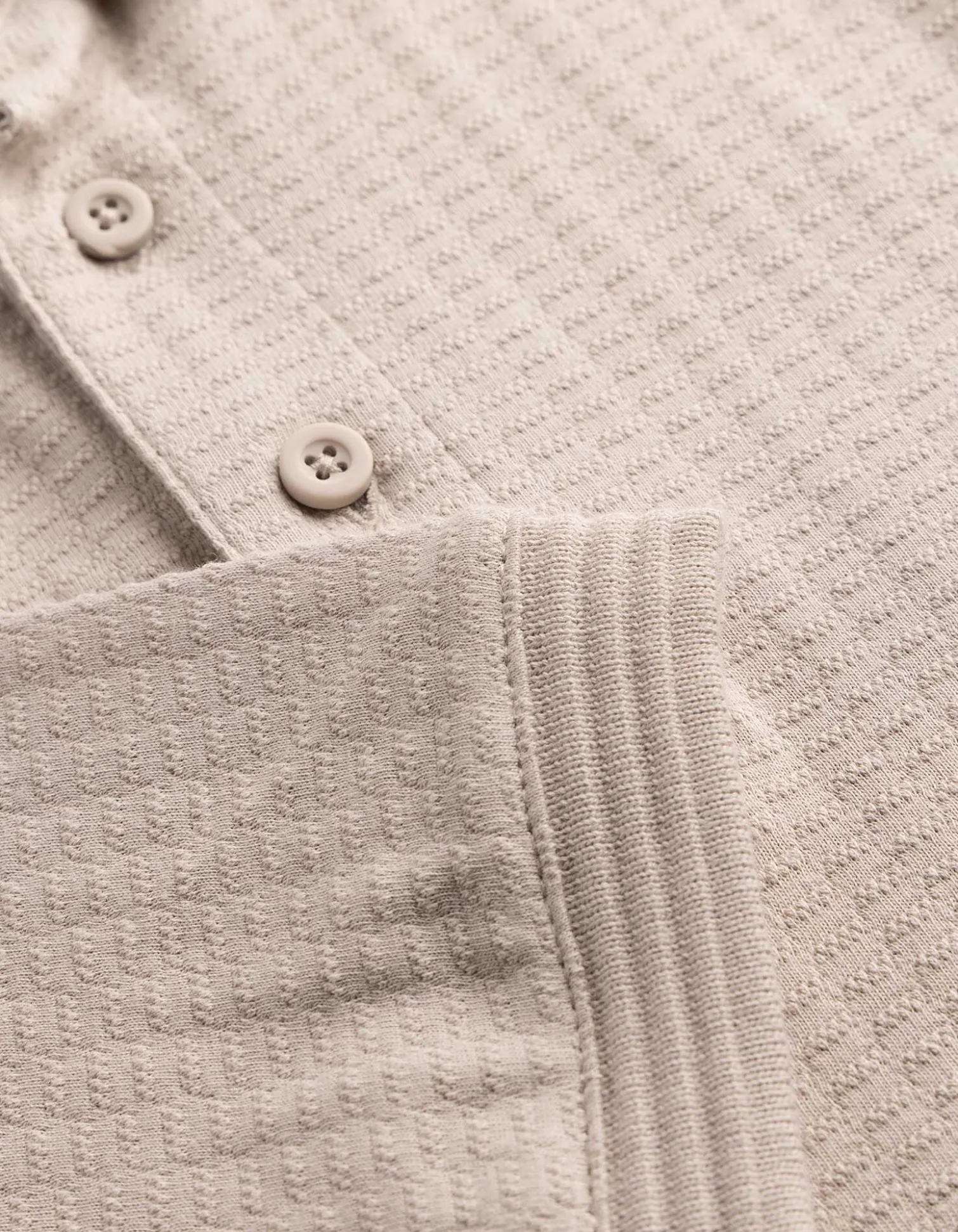 Poloshirt - einfarbig - beige