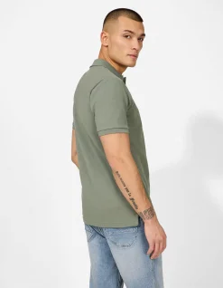 Poloshirt - einfarbig - dunkelgrün