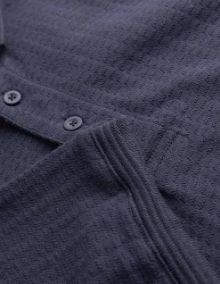 Poloshirt - einfarbig - dunkelblau