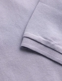 Poloshirt - einfarbig - lila