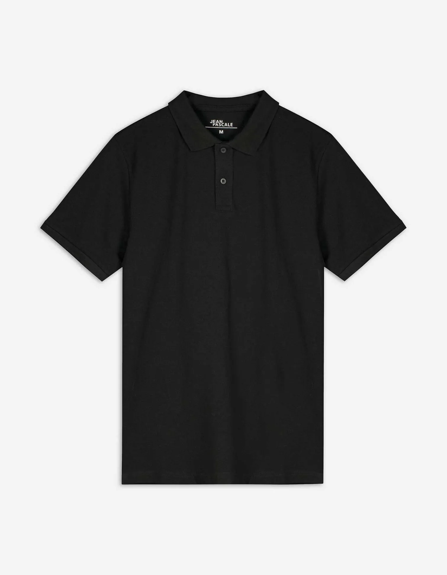 Poloshirt - einfarbig - schwarz