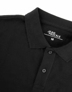 Poloshirt - einfarbig - schwarz
