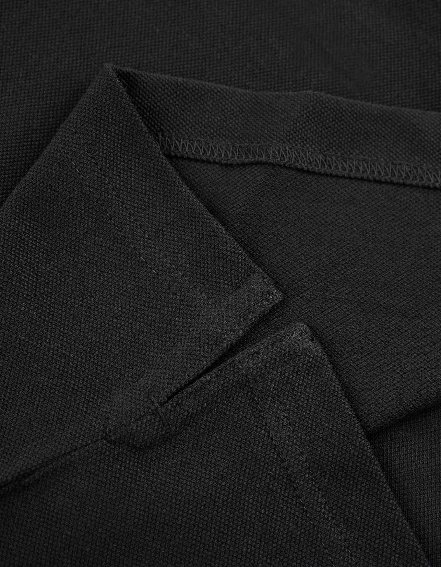 Poloshirt - einfarbig - schwarz