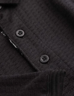 Poloshirt - einfarbig - schwarz