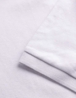 Poloshirt - einfarbig - weiß
