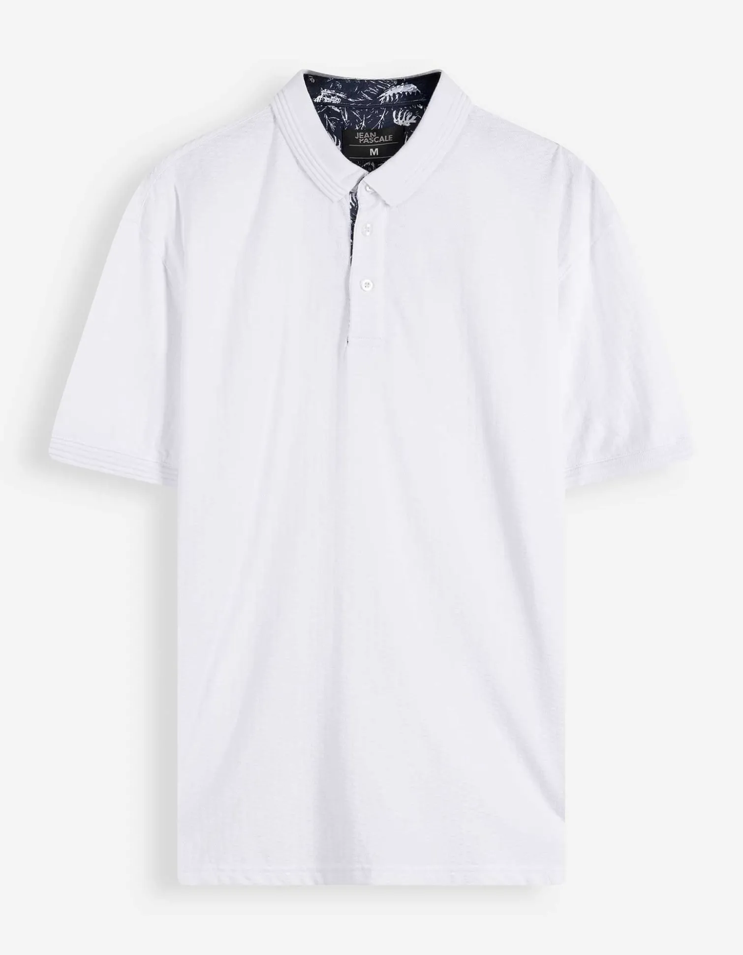 Poloshirt - einfarbig - weiß