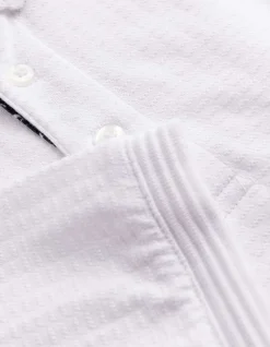 Poloshirt - einfarbig - weiß