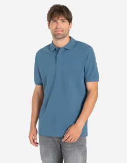 Poloshirt - Knopfverschluss - türkis
