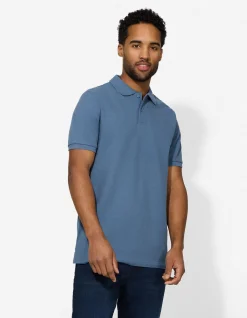 Poloshirt - Knopfverschluss - türkis