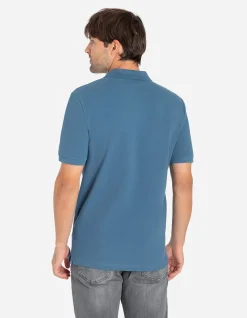 Poloshirt - Knopfverschluss - türkis