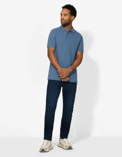 Poloshirt - Knopfverschluss - türkis