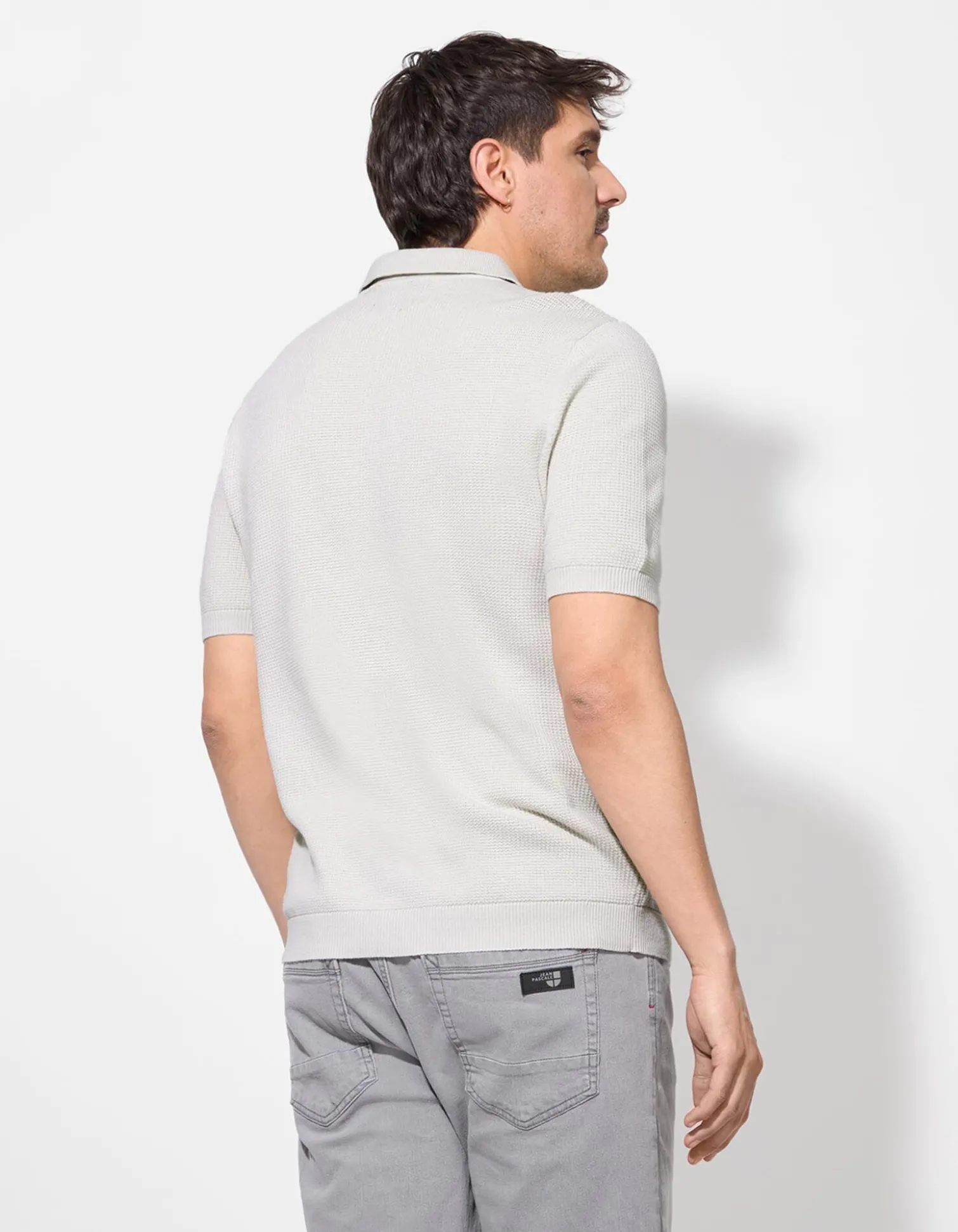Poloshirt - Polokragen - beige
