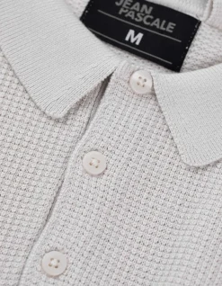 Poloshirt - Polokragen - beige