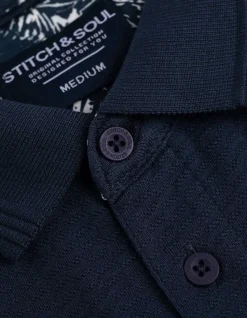 Poloshirt - Regular Fit - dunkelblau