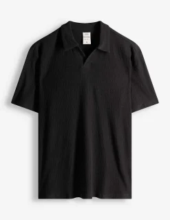 Poloshirt - Relax Fit - schwarz