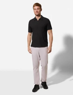 Poloshirt - Relax Fit - schwarz