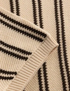 Poloshirt - Streifen - beige