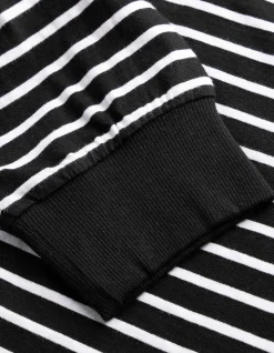 Poloshirt - Streifen - schwarz