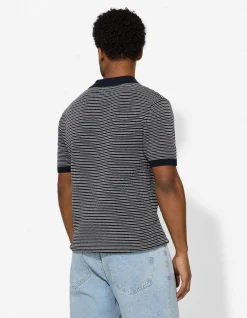 Poloshirt - Strick - dunkelblau