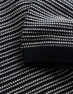 Poloshirt - Strick - dunkelblau