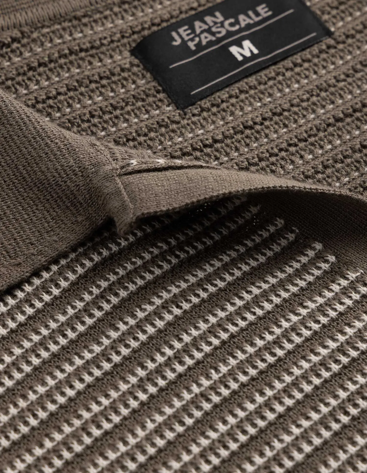 Poloshirt - Strick - hellbraun