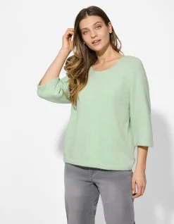 Pullover - Feinstrick - hellgrün