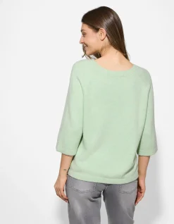 Pullover - Feinstrick - hellgrün